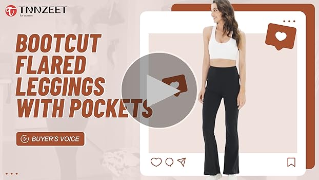 Amazon.com: TNNZEET Women's Flare Yoga Pants with Pockets